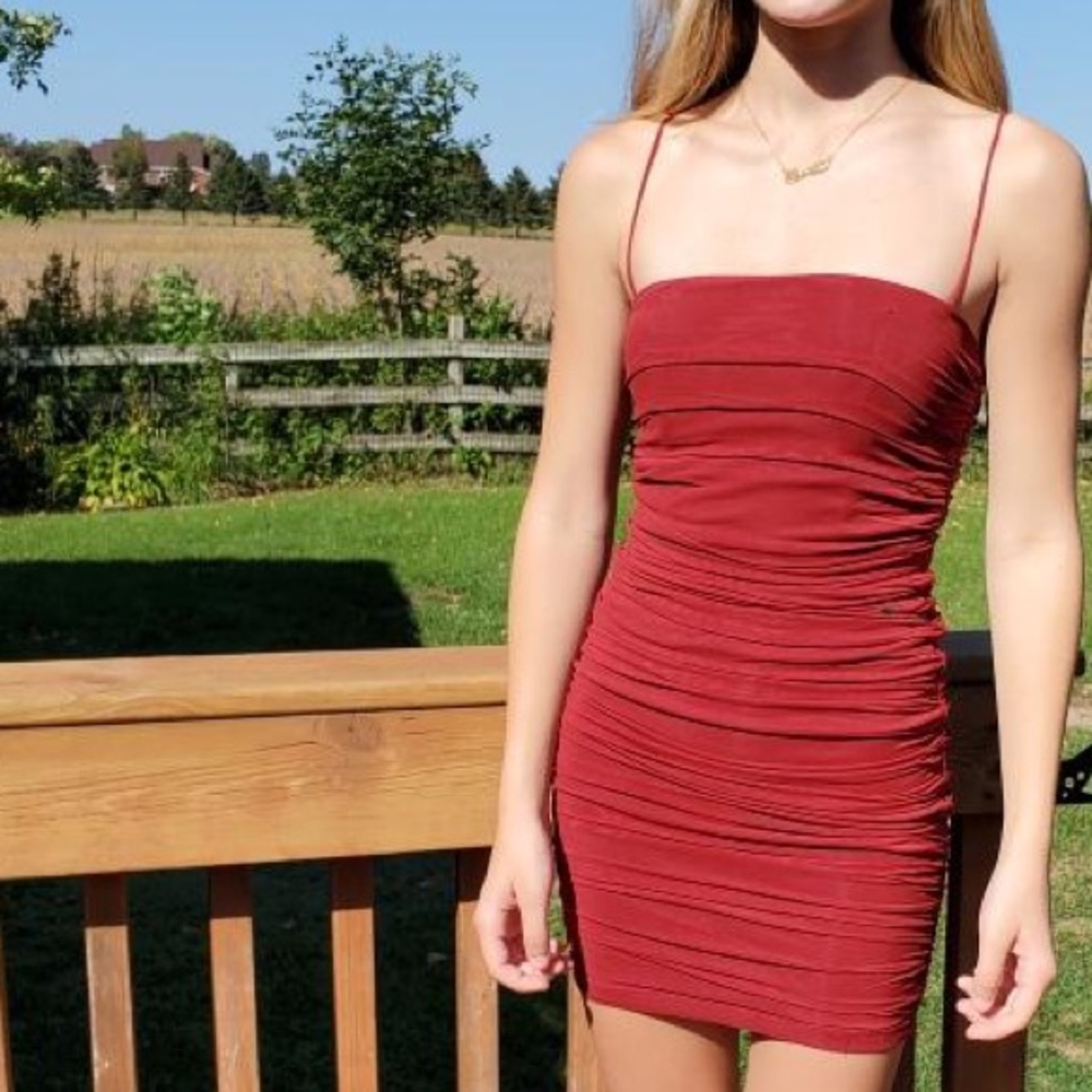 Brand new with tags red homecoming dress